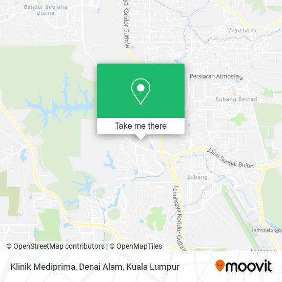 Peta Klinik Mediprima, Denai Alam