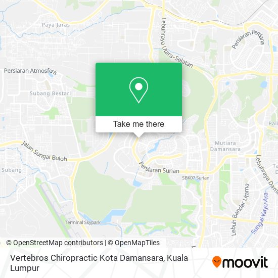 Peta Vertebros Chiropractic Kota Damansara
