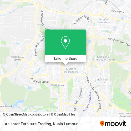 Asiastar Furniture Trading map