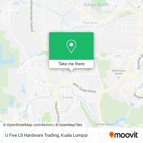 U Five LS Hardware Trading map