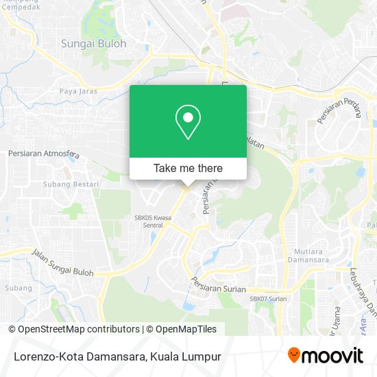 Lorenzo-Kota Damansara map