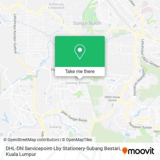 DHL-Dhl Servicepoint-Lby Stationery-Subang Bestari map