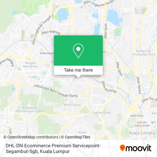 DHL-Dhl Ecommerce Premium Servicepoint-Segambut-Sgb map