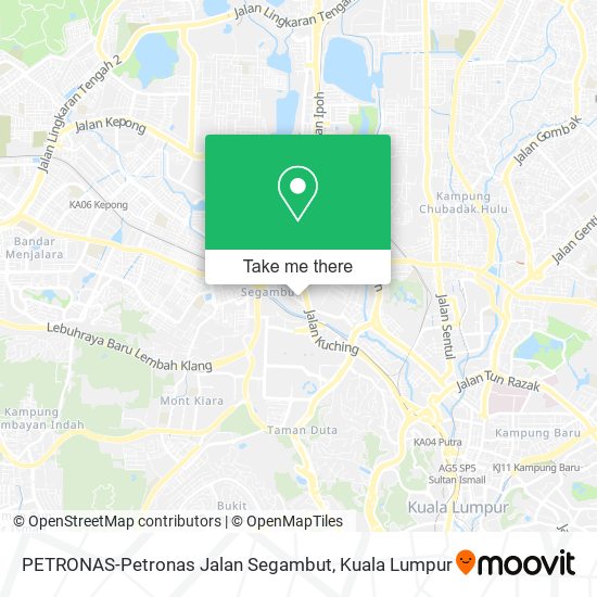 PETRONAS-Petronas Jalan Segambut map