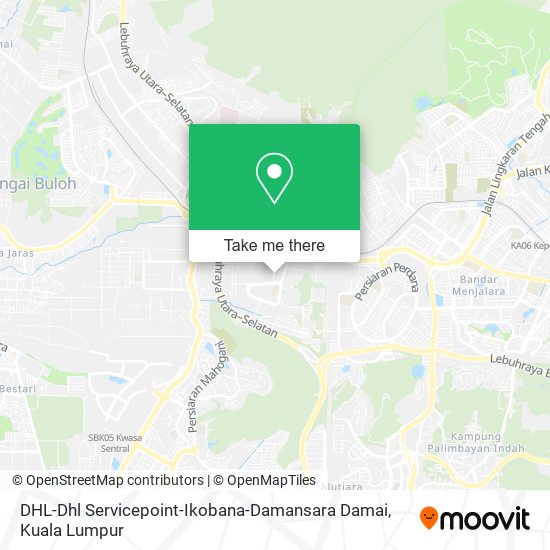 Peta DHL-Dhl Servicepoint-Ikobana-Damansara Damai