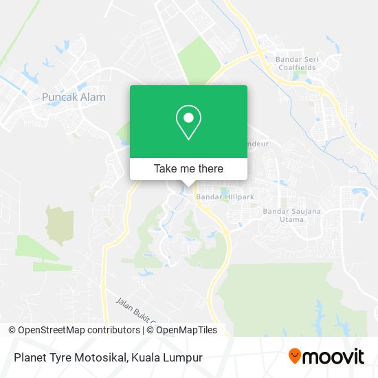 Planet Tyre Motosikal map