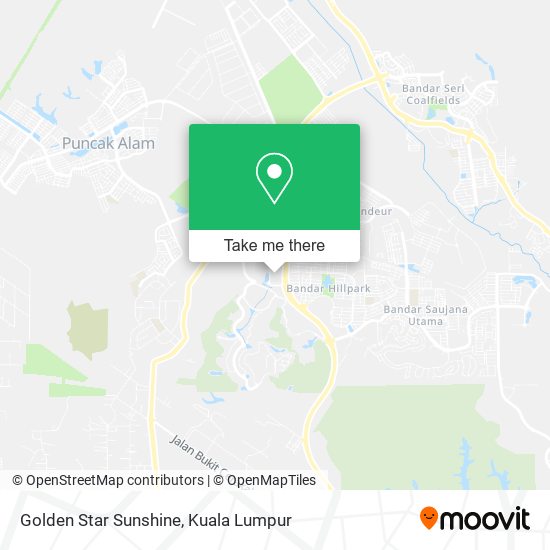 Golden Star Sunshine map
