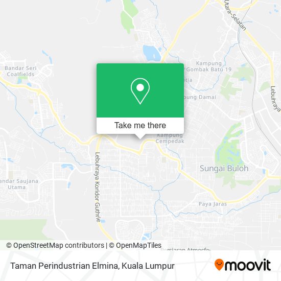 Peta Taman Perindustrian Elmina