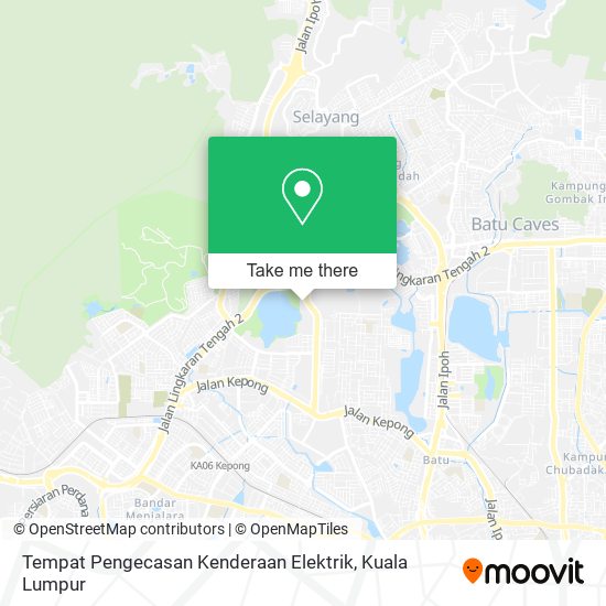 Tempat Pengecasan Kenderaan Elektrik map