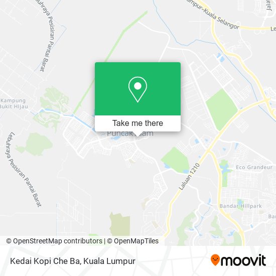 Peta Kedai Kopi Che Ba
