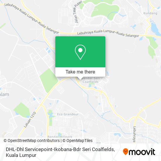 DHL-Dhl Servicepoint-Ikobana-Bdr Seri Coalfields map