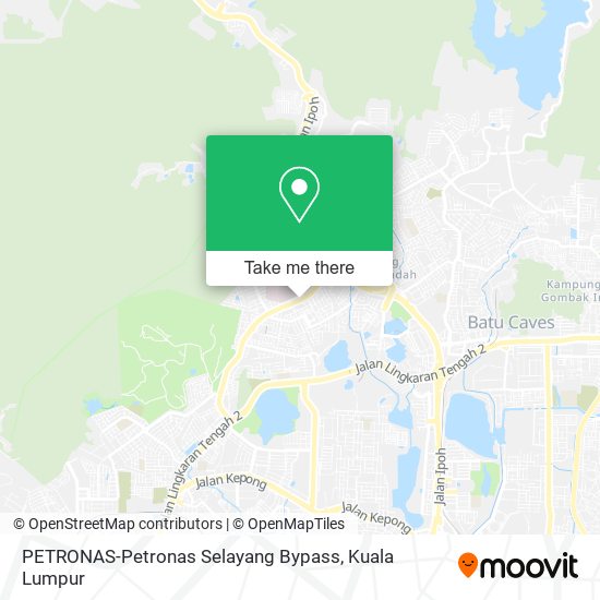 Peta PETRONAS-Petronas Selayang Bypass