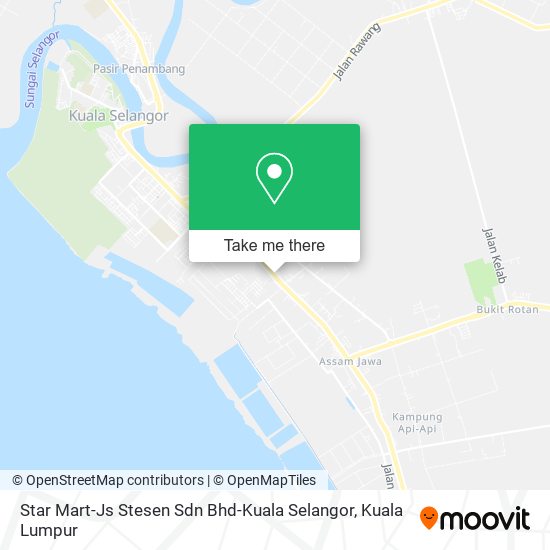 Peta Star Mart-Js Stesen Sdn Bhd-Kuala Selangor