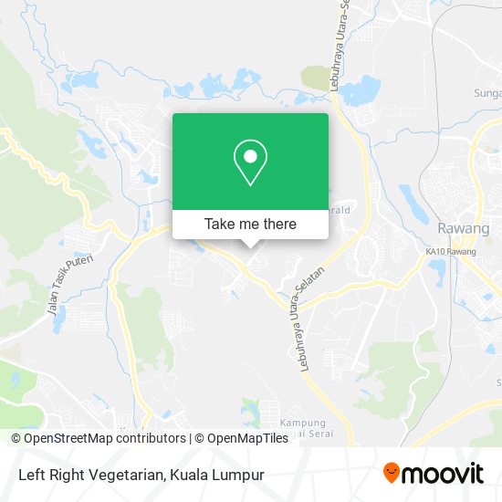 Left Right Vegetarian map