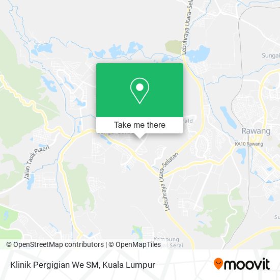 Klinik Pergigian We SM map