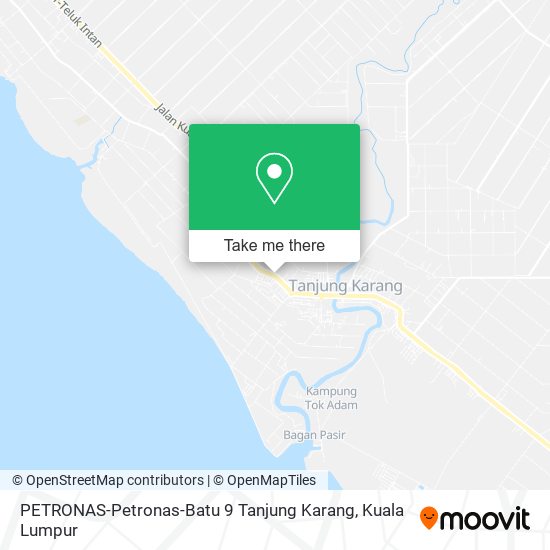 Peta PETRONAS-Petronas-Batu 9 Tanjung Karang