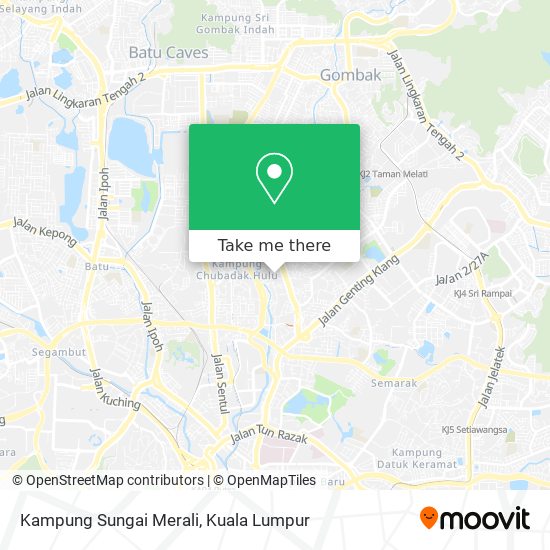 Kampung Sungai Merali map