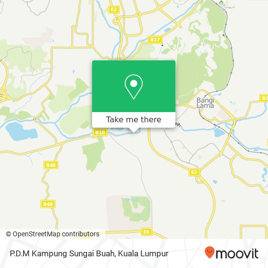 P.D.M Kampung Sungai Buah map