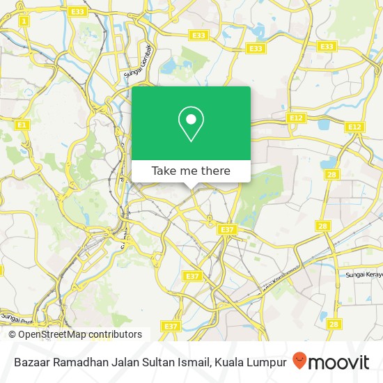 Peta Bazaar Ramadhan Jalan Sultan Ismail