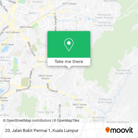 20, Jalan Bukit Permai 1 map