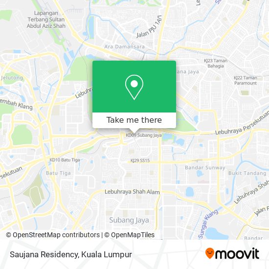 Saujana Residency map