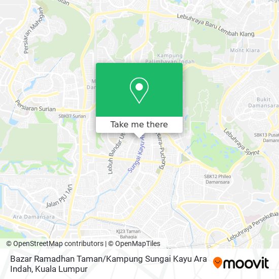 Peta Bazar Ramadhan Taman / Kampung Sungai Kayu Ara Indah
