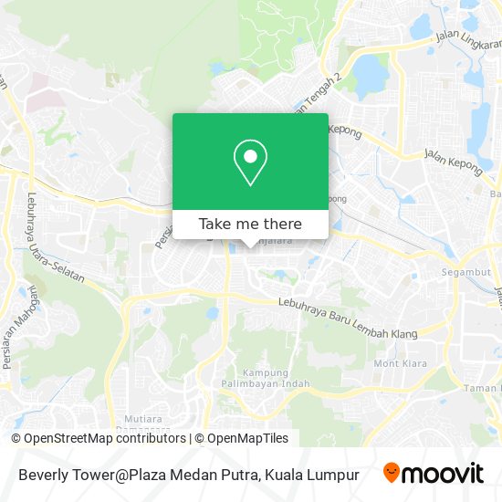 Beverly Tower@Plaza Medan Putra map