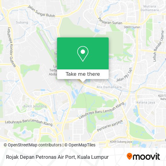 Rojak Depan Petronas Air Port map