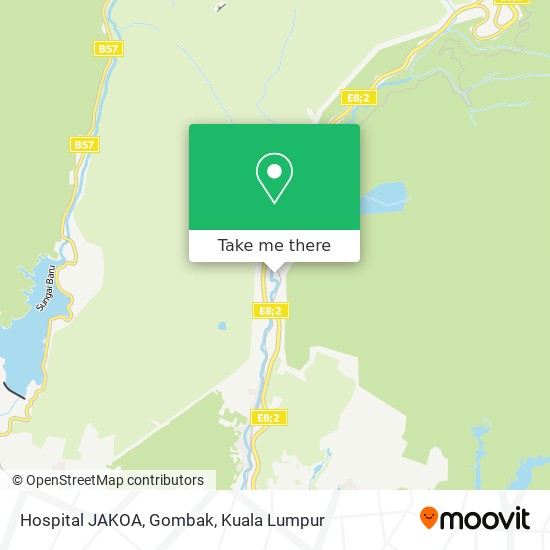 Hospital JAKOA, Gombak map
