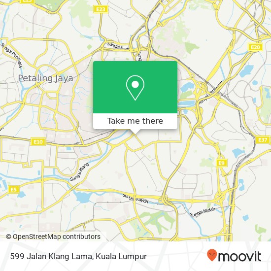 599 Jalan Klang Lama map