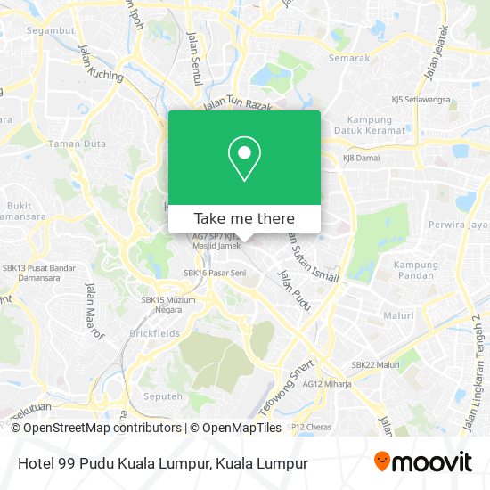 Peta Hotel 99 Pudu Kuala Lumpur