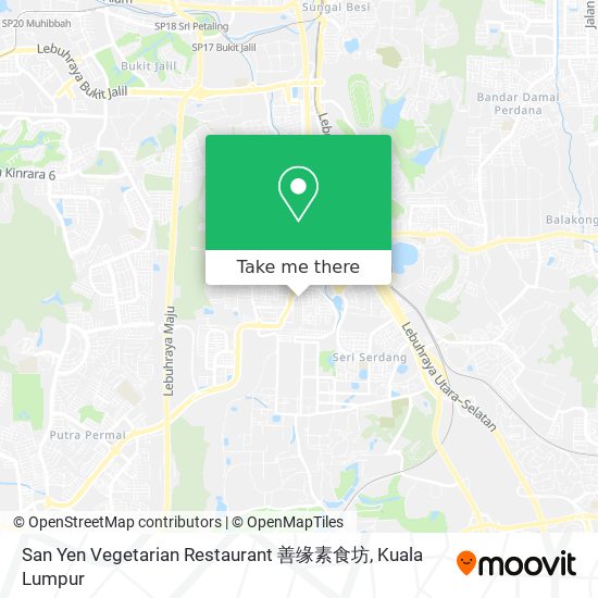 San Yen Vegetarian Restaurant 善缘素食坊 map