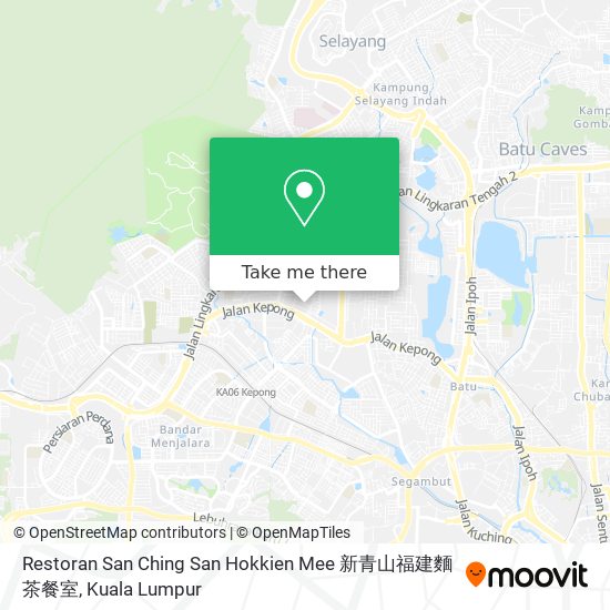 Restoran San Ching San Hokkien Mee 新青山福建麵茶餐室 map