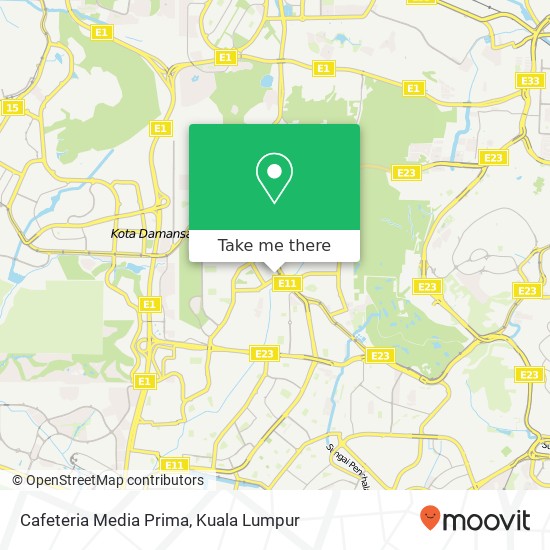 Cafeteria Media Prima map