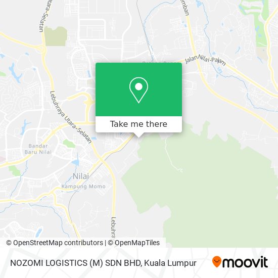 Peta NOZOMI LOGISTICS (M) SDN BHD
