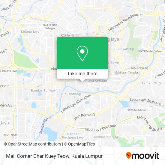 Mali Corner Char Kuey Teow map