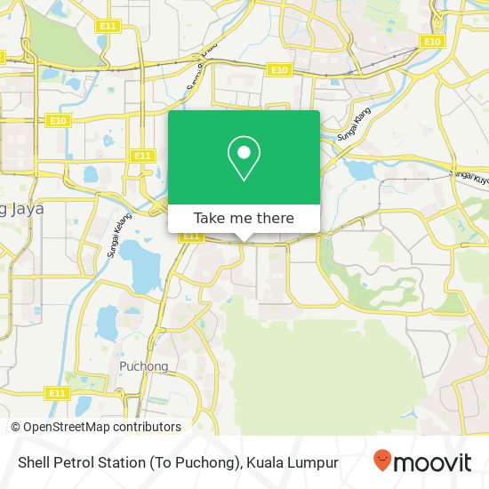 Shell Petrol Station (To Puchong) map