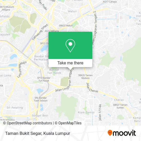 Taman Bukit Segar map