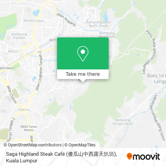 Saga Highland Steak Café (傻瓜山中西露天扒坊) map