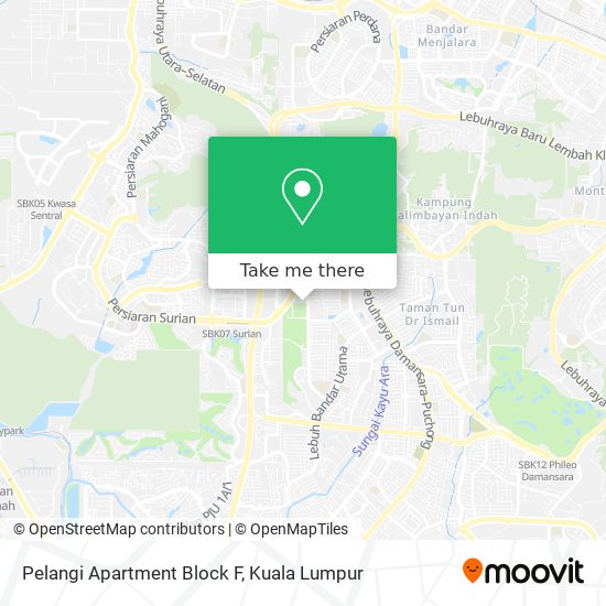 Pelangi Apartment Block F map