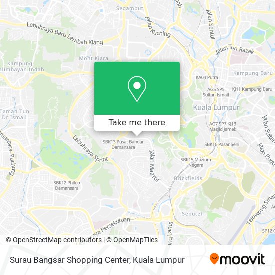 Peta Surau Bangsar Shopping Center