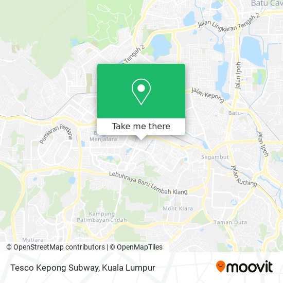 Peta Tesco Kepong Subway