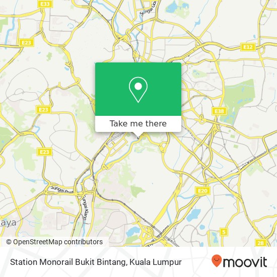 Peta Station Monorail Bukit Bintang