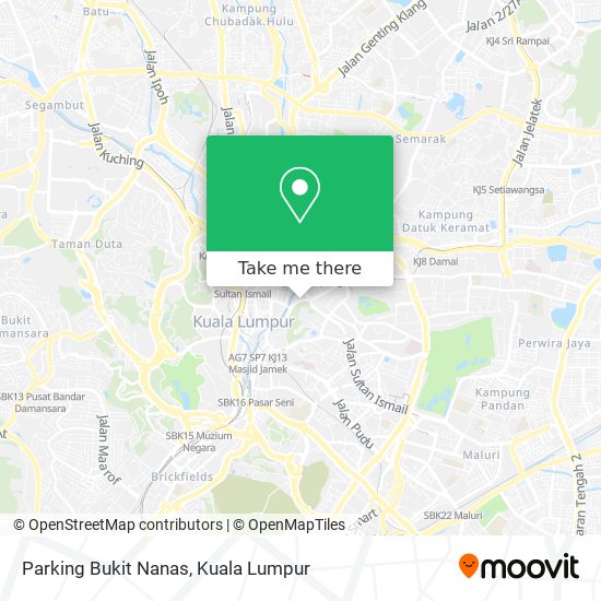 Peta Parking Bukit Nanas