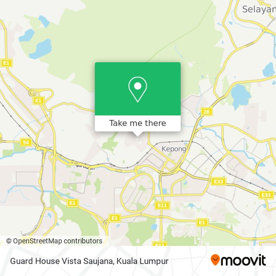 Guard House Vista Saujana map