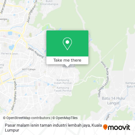 Pasar malam isnin taman industri lembah jaya map