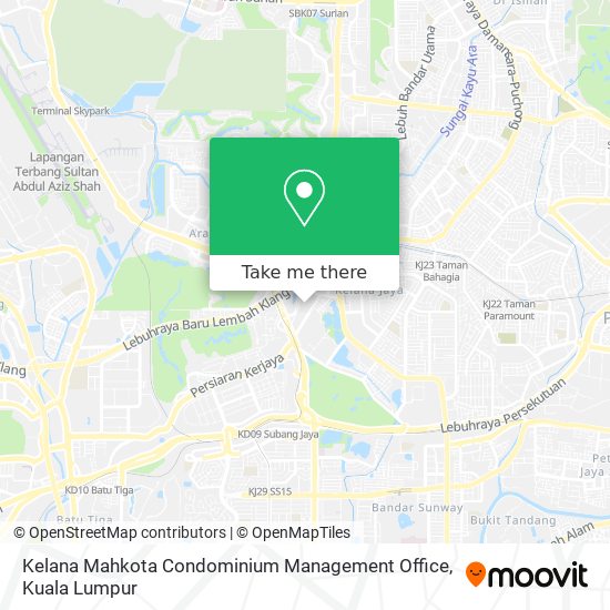 Kelana Mahkota Condominium Management Office map