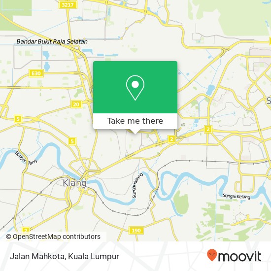 Jalan Mahkota map