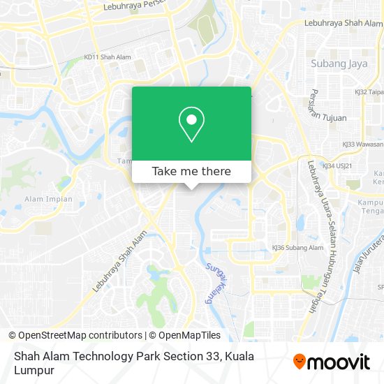 Shah Alam Technology Park Section 33 map