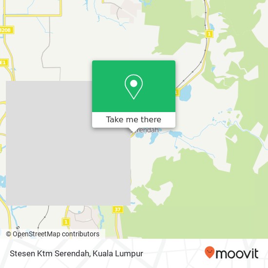 Stesen Ktm Serendah map